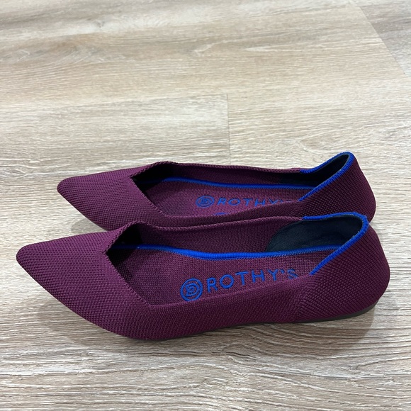 Retired Rothy’s orchid purple / blue Point ballet Flats women’s sz 6 - Picture 3 of 12